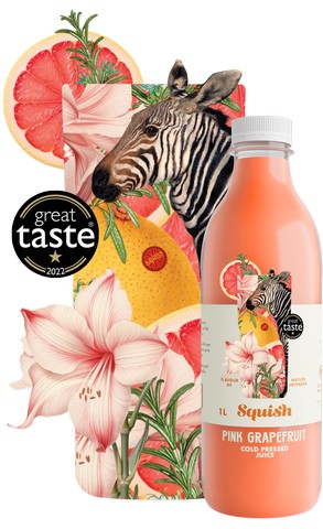 Pink Grapefruit Juice - Cold-Pressed from Squish